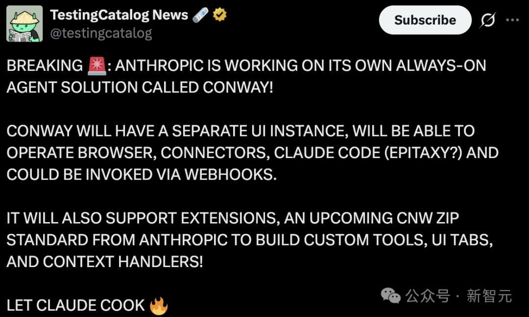Anthropic tester Conway — en Claude-agent som aldri sover
