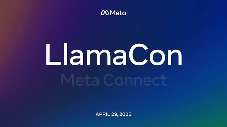 LlamaCon Meta Connect-banner i lilla med datoen 29. april