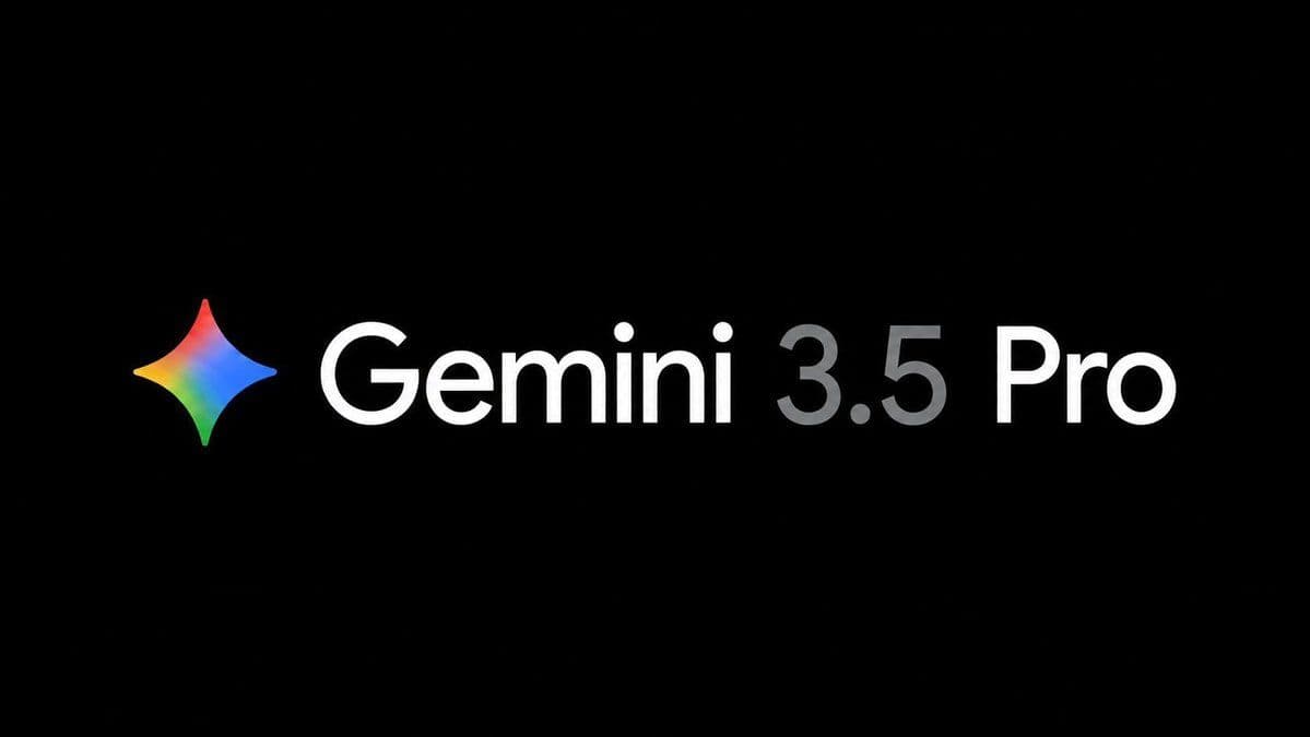 Gemini 3.5 Pro-logoen på mørk bakgrunn