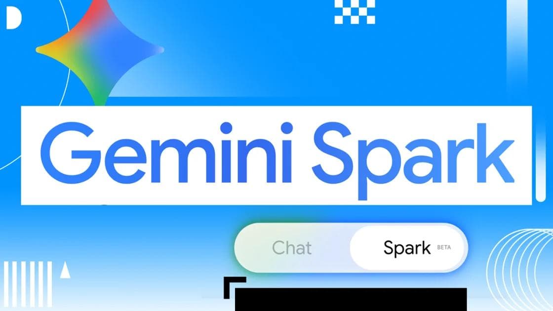 Gemini Spark-logo i blå produktgrafikk